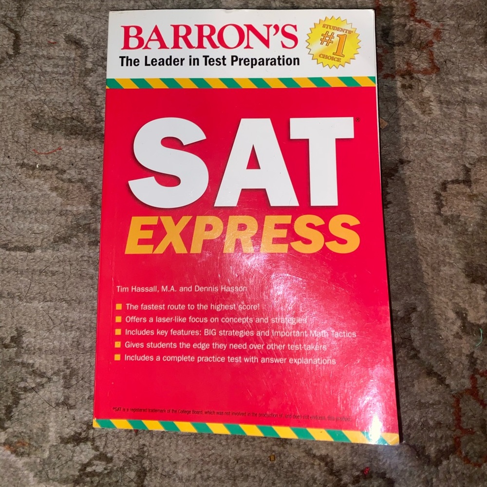 Barron’s SAT prep book! Used but not written in!